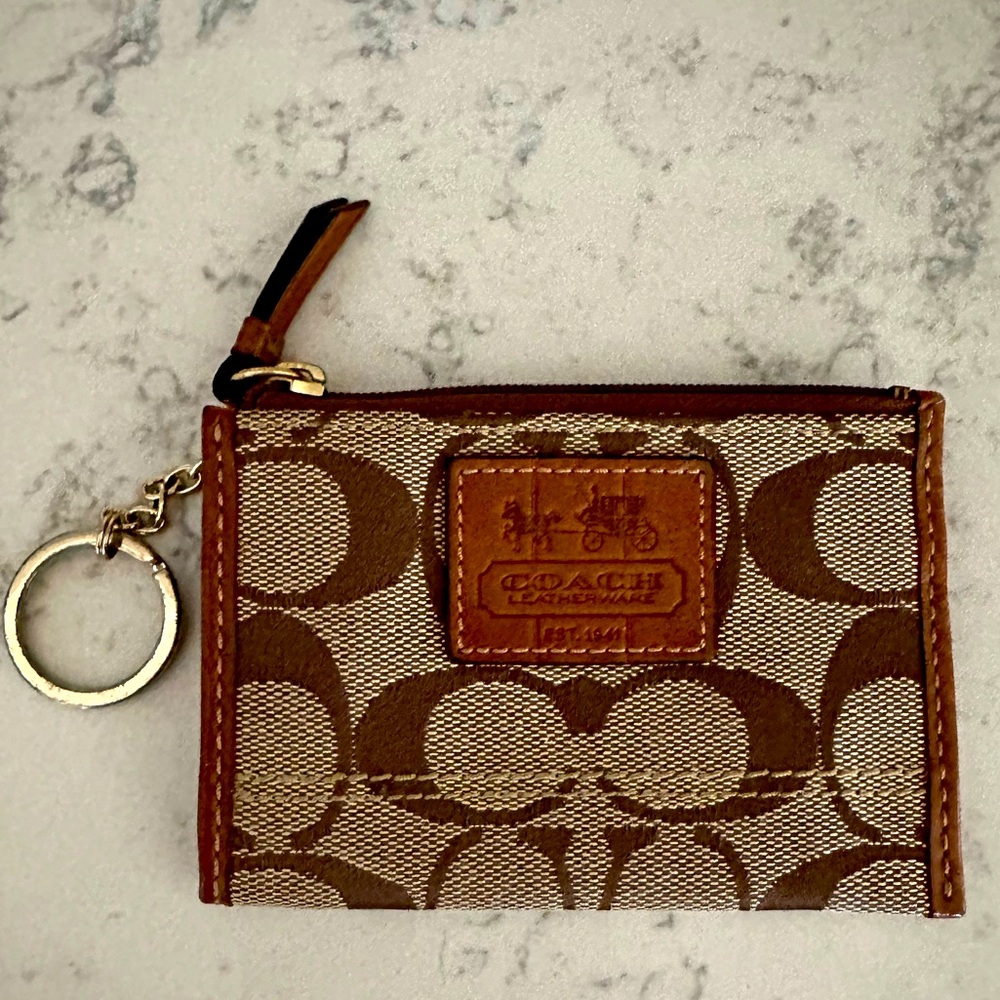🎉HP🎉Coach Mini Skinny ID Case